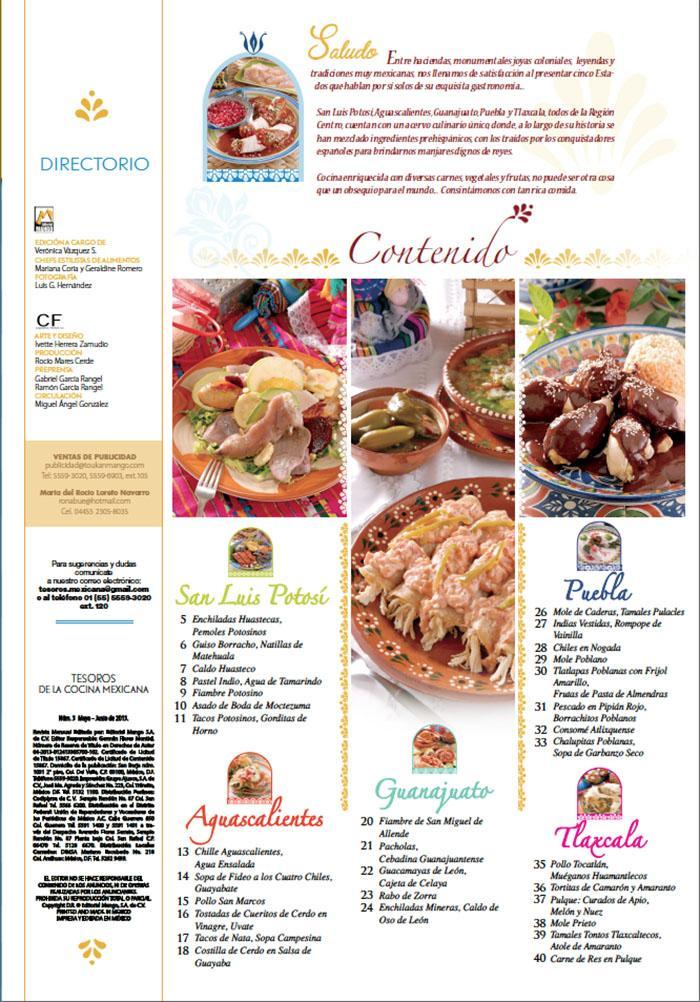 Tesoros de la Cocina Mexicana 3 - Deleites del centro - Formato Digital - ToukanMango