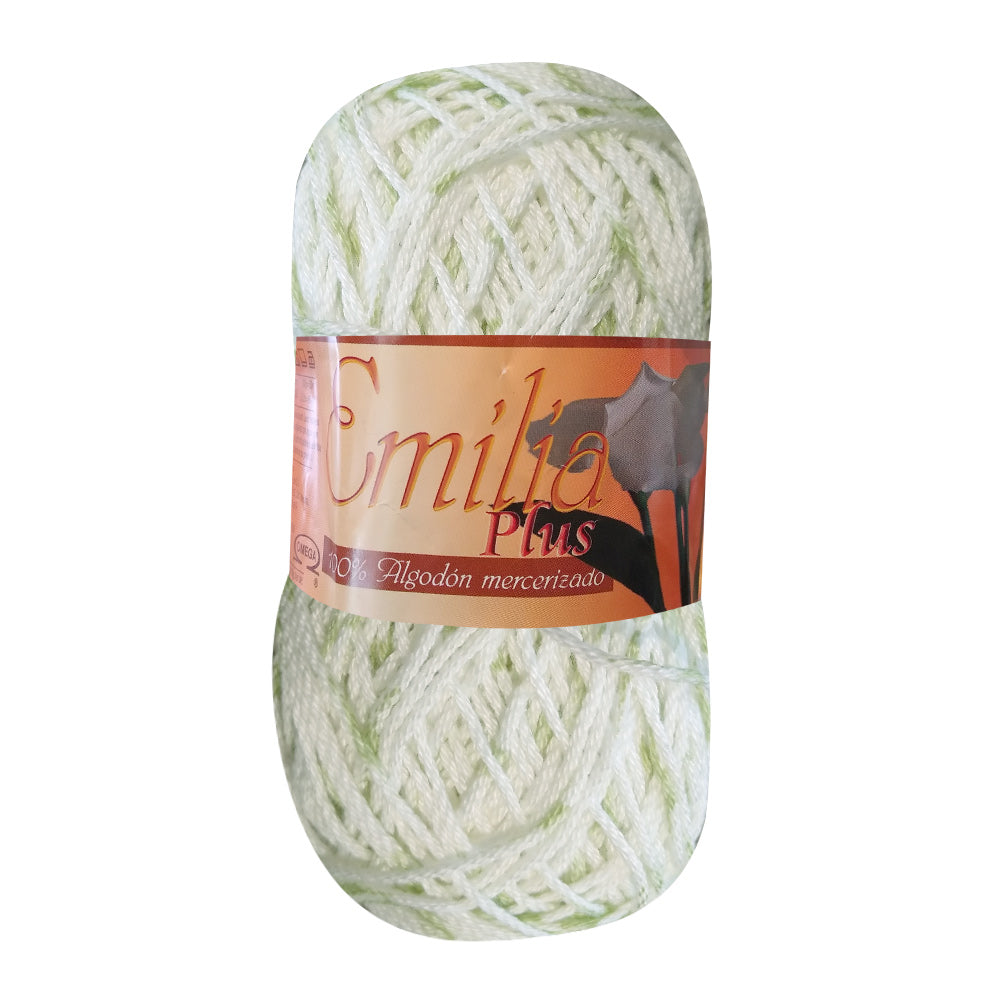 Hilaza Emilia Plus, marca Omega, BOLSA con 5 madejas de 100grs. con 150m