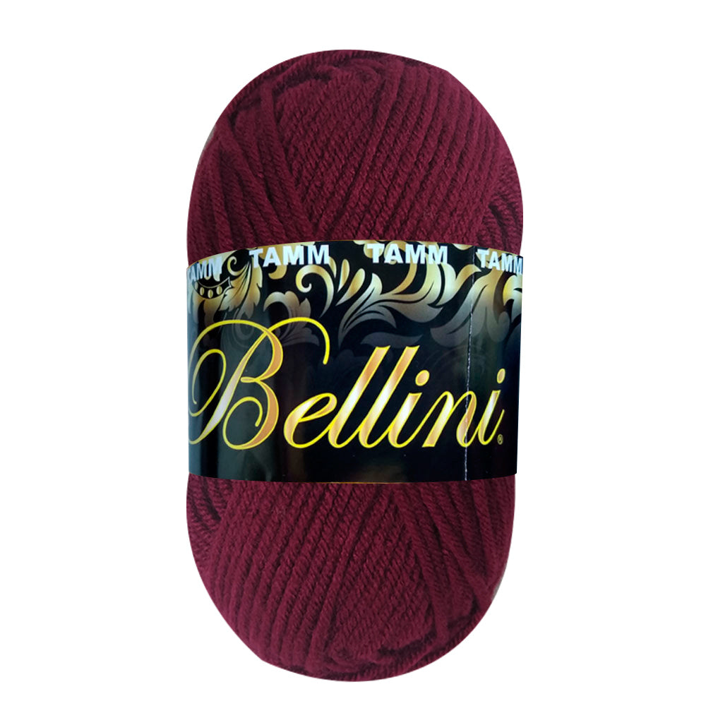 Estambre Bellini, marca Tamm, BOLSA con 5 madejas de 100g del mismo color
