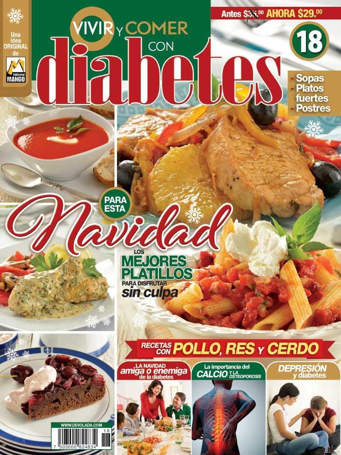 Vivir y Comer con Diabetes 18 - Navidad los mejores platillos para disfrutar sin culpa - Formato Digital - ToukanMango