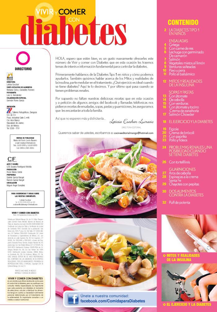 Vivir y Comer con Diabetes 04 -Ensaladas, sopas, pastas y guarniciones - Formato Digital